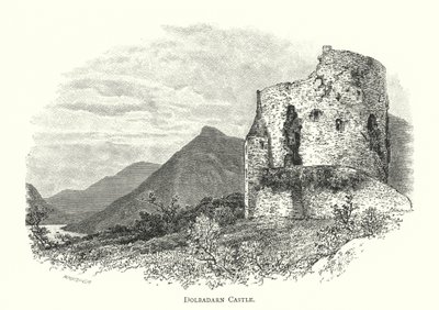 Dolbadarns slott (gravyr) av English School