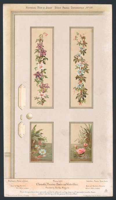 Türpaneeldekoration von English School