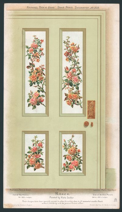 Türpaneeldekoration von English School