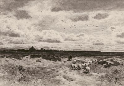 Dornoch, efter G Reid, RSA (litografi) av English School