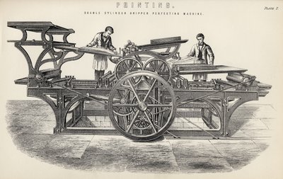 Dubbelcylindrig gripmaskin för perfektion, från The National Encyclopaedia, publicerad av William Mackenzie, London, sent 1800-tal av English School