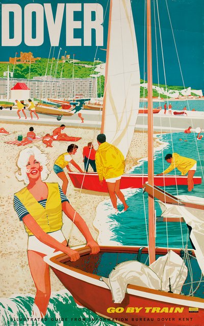 Dover, affisch med reklam för British Railways av English School