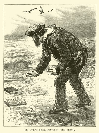 Dr Duffs böcker hittade på stranden av English School