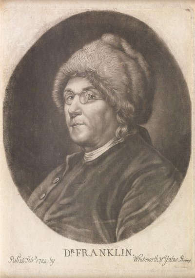 Dr. Franklin, 1784 (mezzotint) av English School