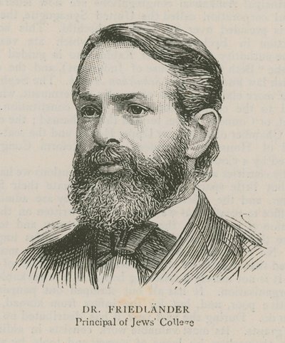Dr Friedlander, rektor för Jews College av English School