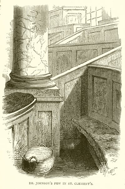 Dr Johnsons Pew i St. Clements av English School