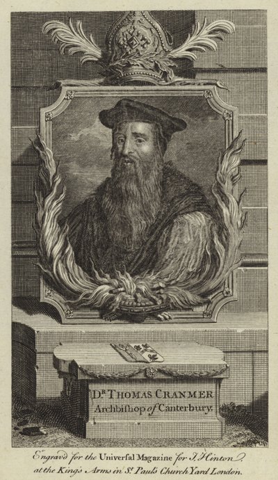 Dr Thomas Cranmer, ärkebiskop av Canterbury av English School
