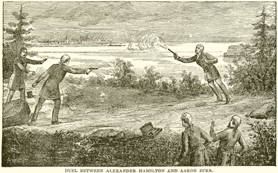 Duell mellan Alexander Hamilton och Aaron Burr av English School