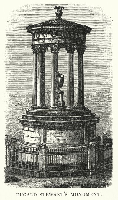 Dugald Stewarts monument (gravyr) av English School