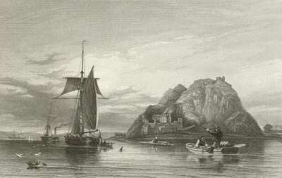 Dumbarton Castle av English School