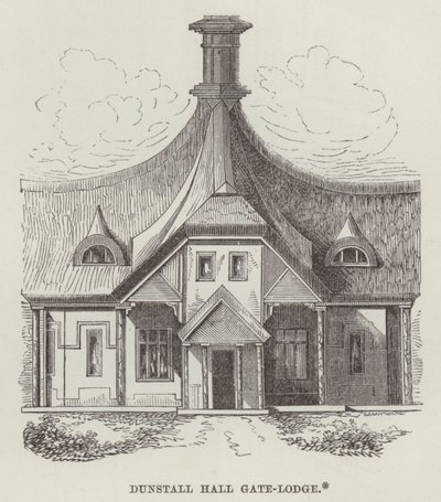 Dunstall Hall Gate-Lodge (gravyr) av English School
