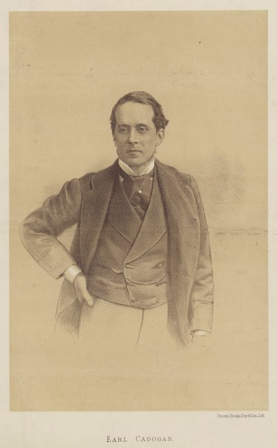 Earl Cadogan, vicekung av Irland (litografi) av English School