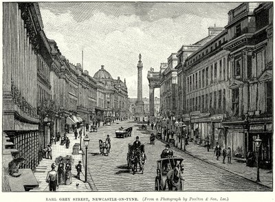 Earl Grey Street, Newcastle-on-Tyne (gravyr) av English School