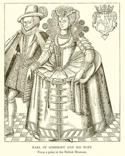 Earl of Somerset och hans fru av English School