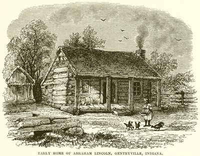 Abraham Lincolns tidiga hem, Gentryville, Indiana av English School