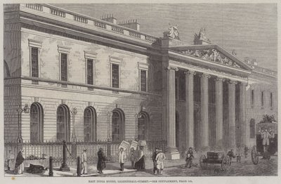 East India House, Leadenhall-Street (gravyr) av English School