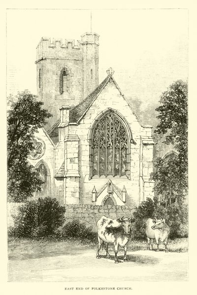 Ostende der Folkestone Kirche von English School