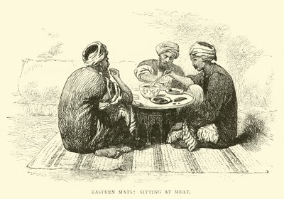Östra mattor, sitter vid kött av English School