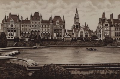 Eaton Hall, östra framsidan av English School