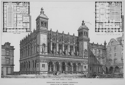 Edinburgh Public Library Competition (gravyr) av English School