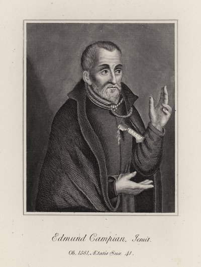 Edmund Campian (gravyr) av English School