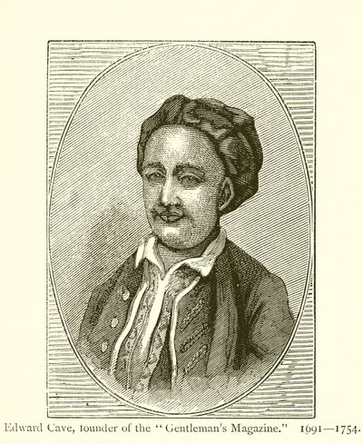 Edward Cave, grundare av Gentlemans Magazine av English School