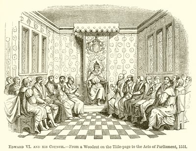 Edward VI och hans råd av English School