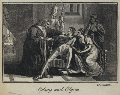 Edwy och Elgiva (gravyr) av English School