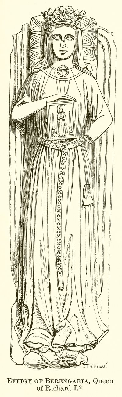 Effigy of Berengaria, drottning av Richard I av English School