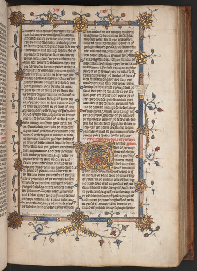 Egerton 617, Wycliffite Bible, före 1397 (pergament) av English School
