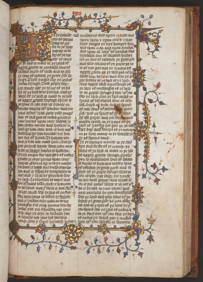 Egerton 617, Wycliffite Bible, före 1397 (pergament) av English School