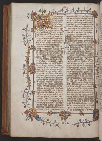 Egerton 617, Wycliffite Bible, före 1397 (pergament) av English School