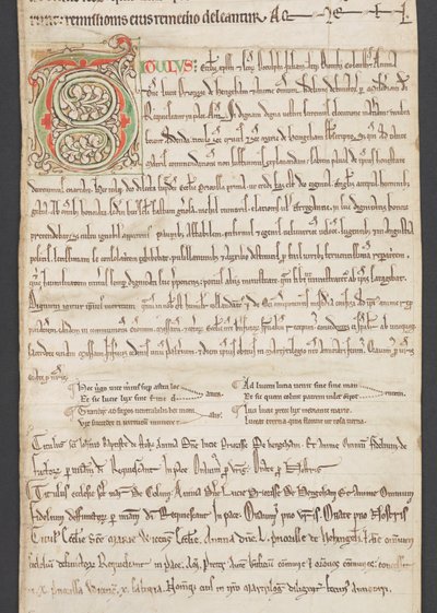 Egerton MS 2849, Membrane III, ca 1225-30 (pergament) av English School