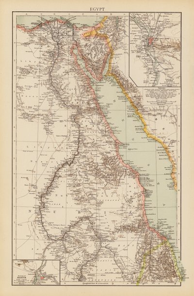 Egypten (färglitografi) av English School