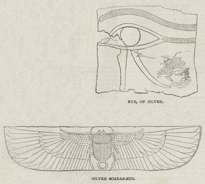 Egyptiska antikviteter (gravyr) av English School