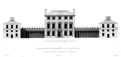 Höjd av Rt. Ärade Earl of Chesterfields House, 1767 av English School