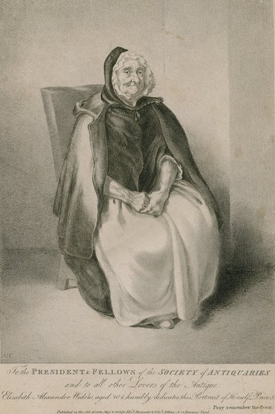 Elizabeth Alexander, änka, 104 år av English School