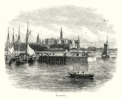 Helsingör (gravyr) av English School