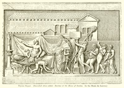 Elysian Repast. (Bas-relief ofta kallad: Bacchus at the House of Icarius. I Musee du Louvren) av English School