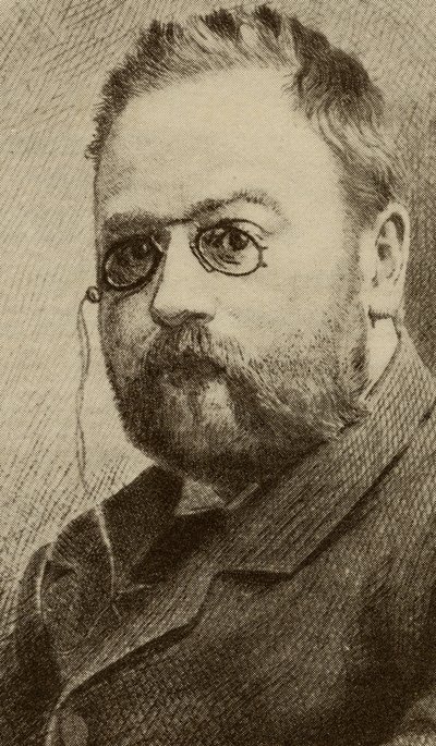 Emile Zola (1840-1902) av English School
