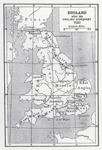 England efter den engelska erövringen 700 (litho) av English School