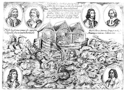 Englands ark säkrad och fienderna till parlamentet och kungariket överväldigade, 1645-46 av English School