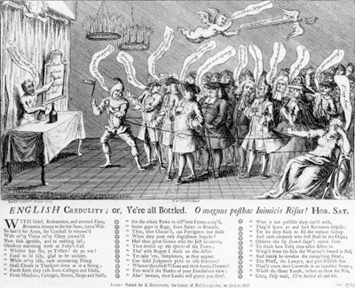 English Credulity or Yere all Bottled, 1749 av English School