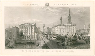Ingång till staden, vid London Bridge av English School