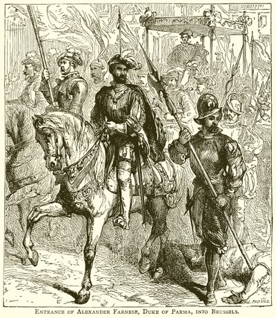 Alexander Farnese, hertig av Parma, inträde i Bryssel av English School
