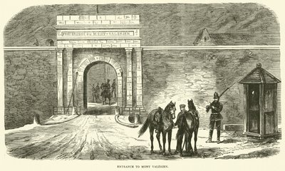 Ingången till Mont Valerien, januari 1871 av English School