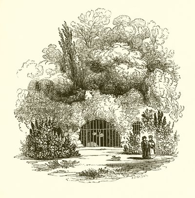 Ingång till Popes Grotto av English School