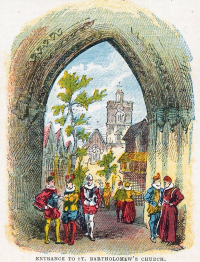 Ingång till St Bartholomews kyrka av English School