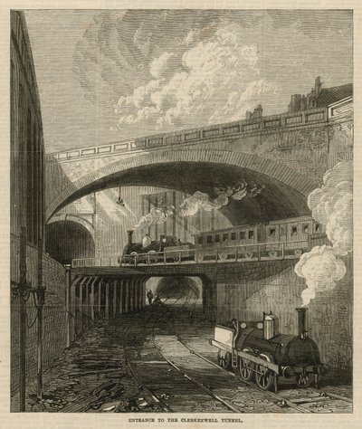 Ingång till Clerkenwell-tunneln av English School