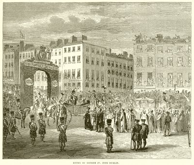 George IV:s inträde. till Dublin av English School